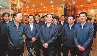 刘奇葆来豫调研：河南日报“中央厨房”要建好