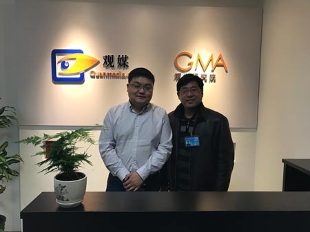 扬州网总编辑王晖军来访观媒