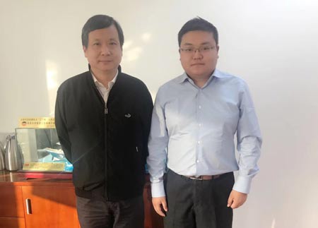 薛陈子拜访山东广播电视台党委书记、台长吕芃