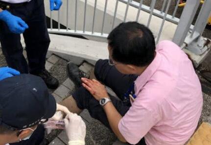 香港大公文汇传媒集团员工遭到黑衣人暴力袭击